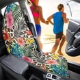 thumbnail image 3 of Bulopur Leopard Print Front Car Seat Towel Tropical Soft Breathable Seat Protector for Beach Non-Slip Towel for Summer Car Decor Fit SUV Sedan Truck, 3 of 8