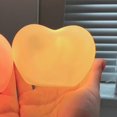 thumbnail image 2 of Luz de noche linda con forma de corazón Lámpara de noche suave con forma de corazón Luz de noche ideal para dormitorio, baño, pasillo, cocina blanca, 2 of 5