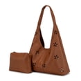 thumbnail image 7 of Montana West Hobo Bag Purses for Women Soft Slouchy Shoulder Handbags Tote with Pouch, Flower Cut-out Brown, 7 of 7