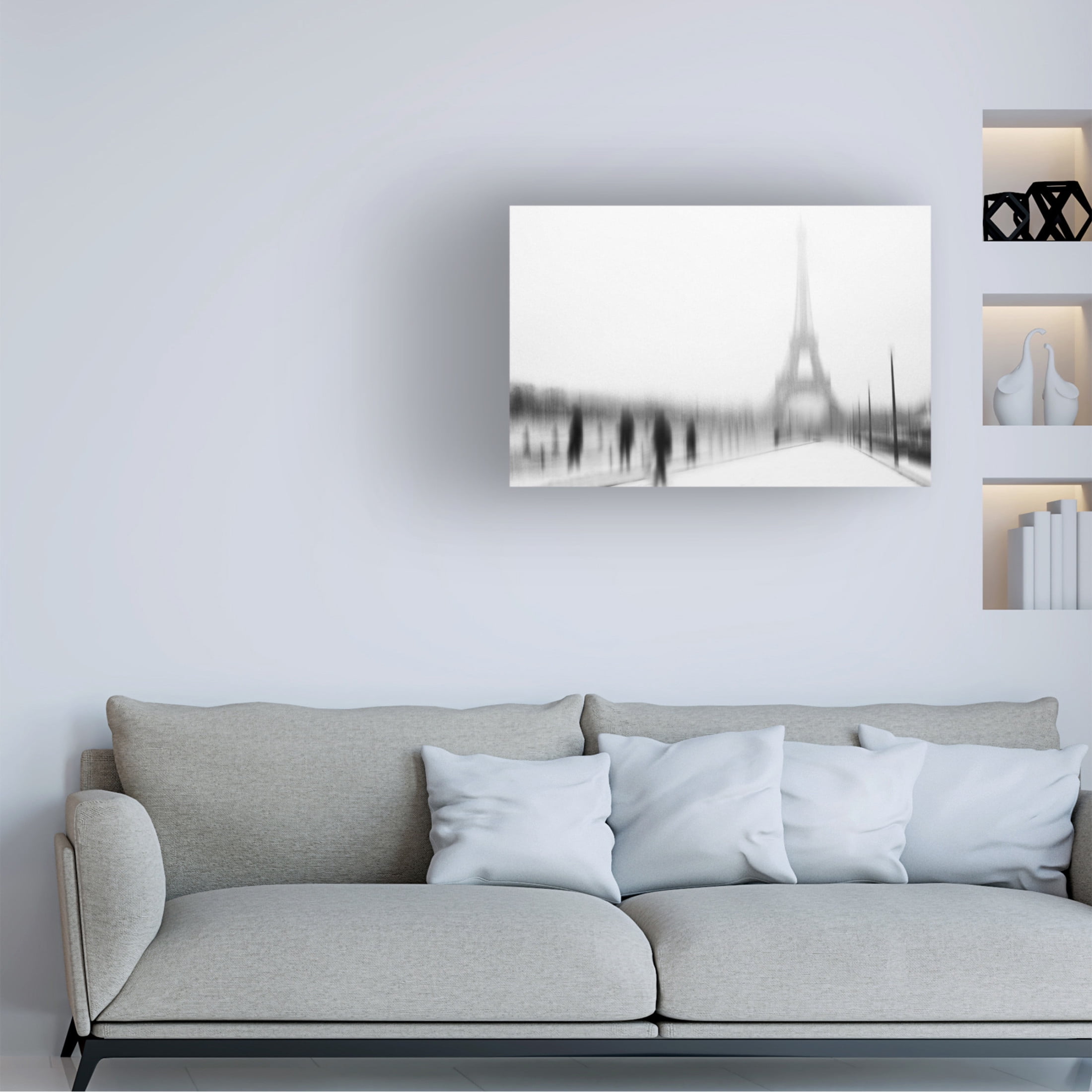 Canvas Wall Art - Eric Drigny 'A Cold Winter' Wall Art for Living Room, Bedroom, or Office D?cor by Trademark Fine Art - 19 x 12 Inches