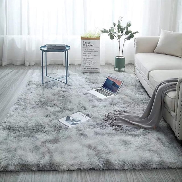 Super Soft Indoor Modern Shag Fur Area Rugs Fluffy Rugs Anti-Skid Shaggy