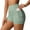 Light Green, variant on Women's Biker Shorts with Pockets Tummy Control 5" High Waisted Workout Gym Yoga Running Volleyball Spandex Shorts 2 Pockets