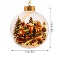 thumbnail image 4 of Glowing Christmas Story Ornament, Light-Up Mini Holiday Scene with Warm LED Light, Festive Keepsake Gift for Home Christmas Party Decoration, 4 of 6