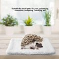 thumbnail image 5 of Small Animal Guinea Pig Hamster Bed House Rectangular Plush Warm Sleeping Mat Pillow Pet Supplies for Mice Rats Chinchillas Rabbits Hedgehogs Squirrels, 5 of 5