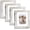 Distressed White, variant on 11x14 Picture Frame Set of 4, Made of Glass and Multicolour Wooden Frame, Display 8x10 Pictures with Mat or 11 x 14 Posters without Mat for Wall Mounting, Gallery Photo Frames