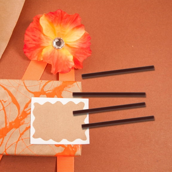 MLINS 20 Pcs Color Hot Melt Glue Stick Flexible Glue Sticks 10.00X0.70X0.70CM Coffee