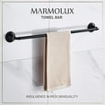 thumbnail image 6 of Marmolux Acc 24" Vintage Decorative Towel Bar, Bathroom Wall Mount Steel Towel Rack in Matte Finish, 6 of 7