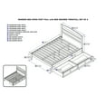 thumbnail image 6 of AFI Warren Solid Wood Full Bed with 2 Storage Drawers and USB Charger in White, 6 of 6