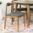 thumbnail image 5 of Pemberly Row 5-Piece Mid-Century Solid Wood Dining Set with 4 Chairs in Gray, 5 of 6