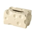 thumbnail image 2 of Baoblaze Tissue Box Cover Cheese Shaped Tissue Dispenser Box for Hotel Office Kitchen Beige, 2 of 8