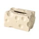 thumbnail image 2 of Caja de pañuelos de papel con forma de queso, porta servilletas, funda para pañuelos, papel de cerámica Beige, 2 of 9