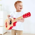 thumbnail image 2 of Hape E0602 Flame First Kids Wooden Toy Guitar Ukelele Musical Instrument, Red, 2 of 4