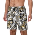 thumbnail image 2 of Balery Tulips Flowers Mens Swim Trunks Swim Shorts for Men Quick Dry Inseam Beach Shorts with Compression Liner Pocket-Small, 2 of 9