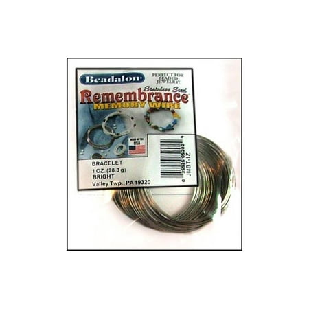 UPC: 0035926052024 | Beadalon Memory Wire Bracelet Rnd Bright 1oz