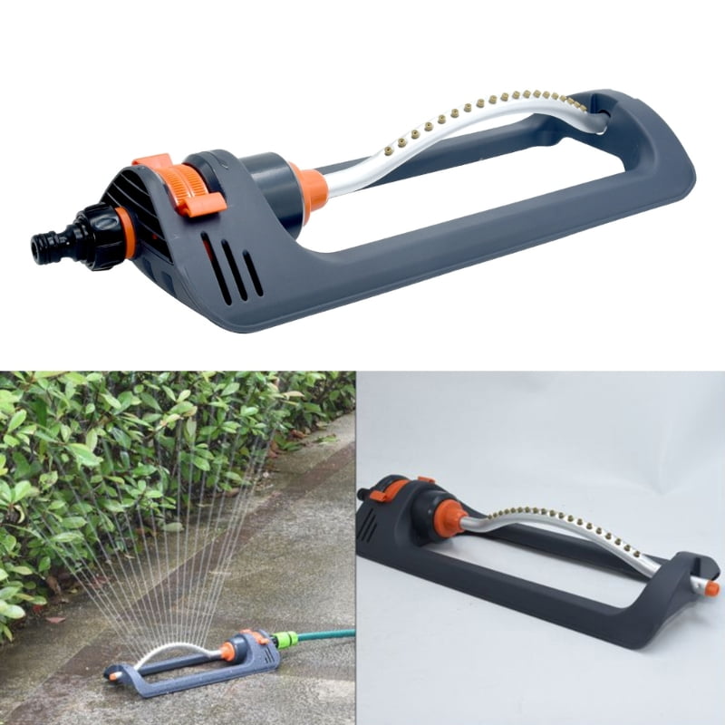 Oscillating Garden Sprinkler Oscillating Automatic Oscillating Sprinkler with 19 Hole Nozzles for Lawn Watering Bridge
