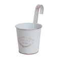 thumbnail image 2 of Tin Flower Bucket with Hook Flower Pot Wall Metal Flower Pot Garden Decorative Flower Pot, 2 of 12
