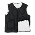 thumbnail image 6 of MELDVDIB Womens Fleece Puffer Vest Sleeveless Lined Padded Gilet with Pockets Warm Lightweight Comfy Outerwear for Layering in Fall Winter, 6 of 6