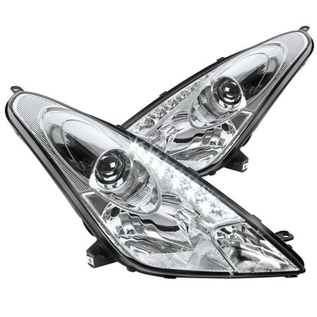 - Spec-D Tuning 2000-2005 Toyota Celica Chrome Led Projector Headlights Replacement (Left + Right) 00 01 02 03 04 05