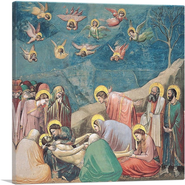 ARTCANVAS The Lamentation Of Christ 1305 Canvas Art Print by Giotto di ...