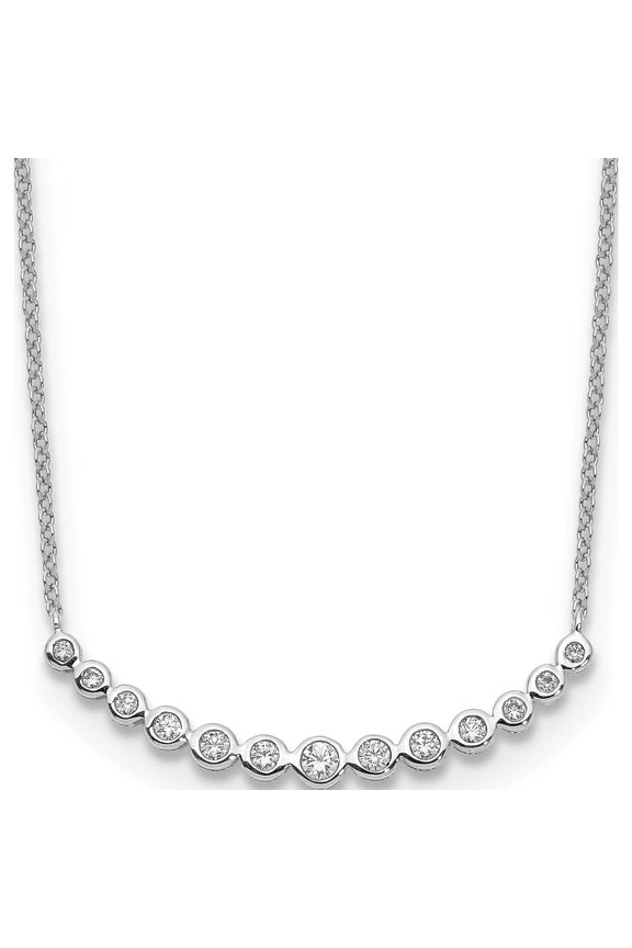 14kw Lab Grown DIa VS/SI Colorless Fashion Pendant Necklace