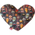 thumbnail image 1 of Gray Feathers Wanderlust 8 Inch Heart Dog Toy, 1 of 1