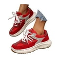 thumbnail image 2 of Sneakers for Women Fashion Glitter Shoes (Red 43), 2 of 8