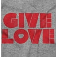 thumbnail image 2 of Give Love Heart Kindness Happiness Women Plus Size Long Sleeve Graphic Tee Brisco Brands 2X, 2 of 3