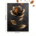 thumbnail image 3 of Golden Rose Decorative Painting/Canvas Art， Suitable for Decorating Living Room， Bedroom， Dining Room， Hallway， and Gallery Walls., 3 of 8