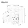 thumbnail image 5 of MAYEERTY 30" Bathroom Vanity without Sink Cabinet Base Solid Frame MDF Drawers Green, 5 of 6