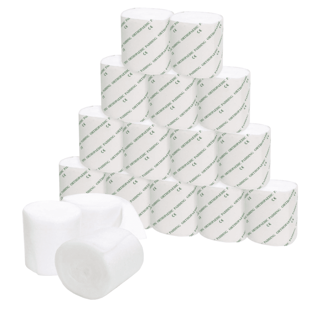 Cast Padding Rolls, 3” x 12ft, Individually Wrapped, Undercast Padding, Gauze Bandage, Body Casts, Mask Making, Hobby Craft, Wound Care, Orthopedic, 72 Count