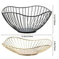 thumbnail image 7 of Creative Lotus Leaf Shaped Fruit Basket,Metal Wire Fruit Bowl, Iron Arts Fruit Storage Baskets for Kitchen Counter, Countertop, Home Decor, Table Centerpiece Decorative Hold Vegetables, Bread, Snacks, 7 of 7