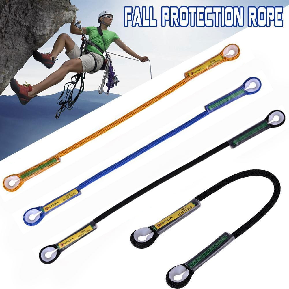 Outdoor Rock Climbing Downhill Safety Fall Protection Sling Rope 60cm-200cm 22KN 