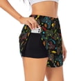 thumbnail image 3 of Lsque Play Game3 Printed Women's Running Shorts with Liner Pockets,Elastic Quick Dry Workout Athletic Gym Yoga Shorts,Womens High Waist Shorts-Small, 3 of 9