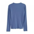 thumbnail image 2 of Womens Fitted Zip Up Deep V Neck Long Sleeve Tops Casual T Shirts Blouse, 2 of 7