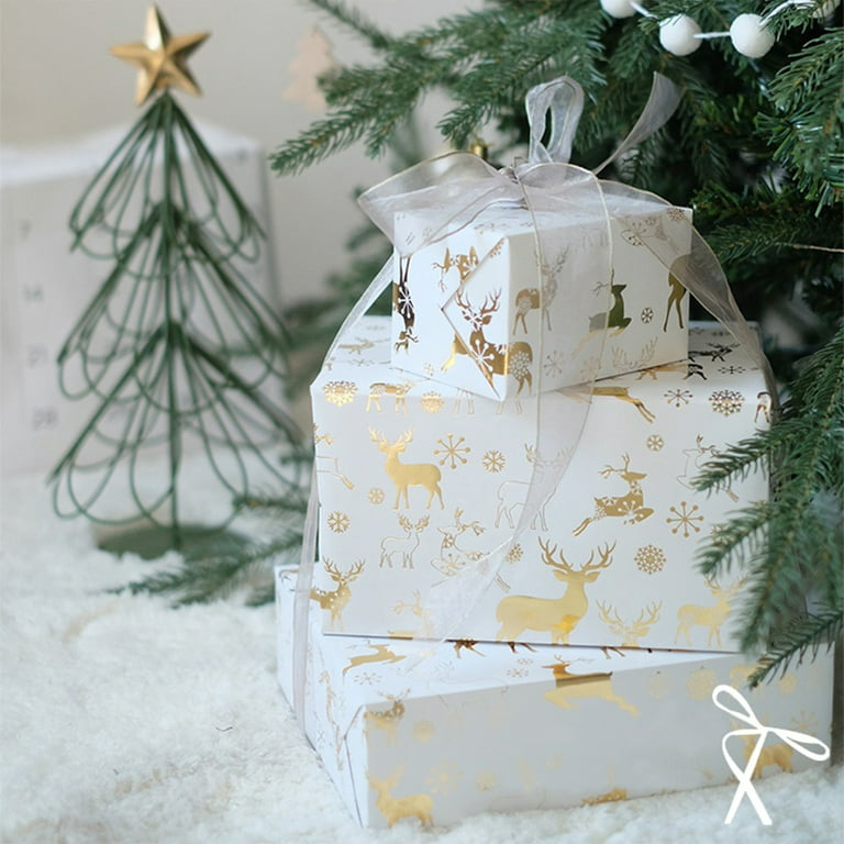1PC DIY Men's Women's Children's Christmas Wrapping Paper Holiday Gifts  Wrapping Truck Plaid Snowflake Green Tree Christmas Design Snowflake Car