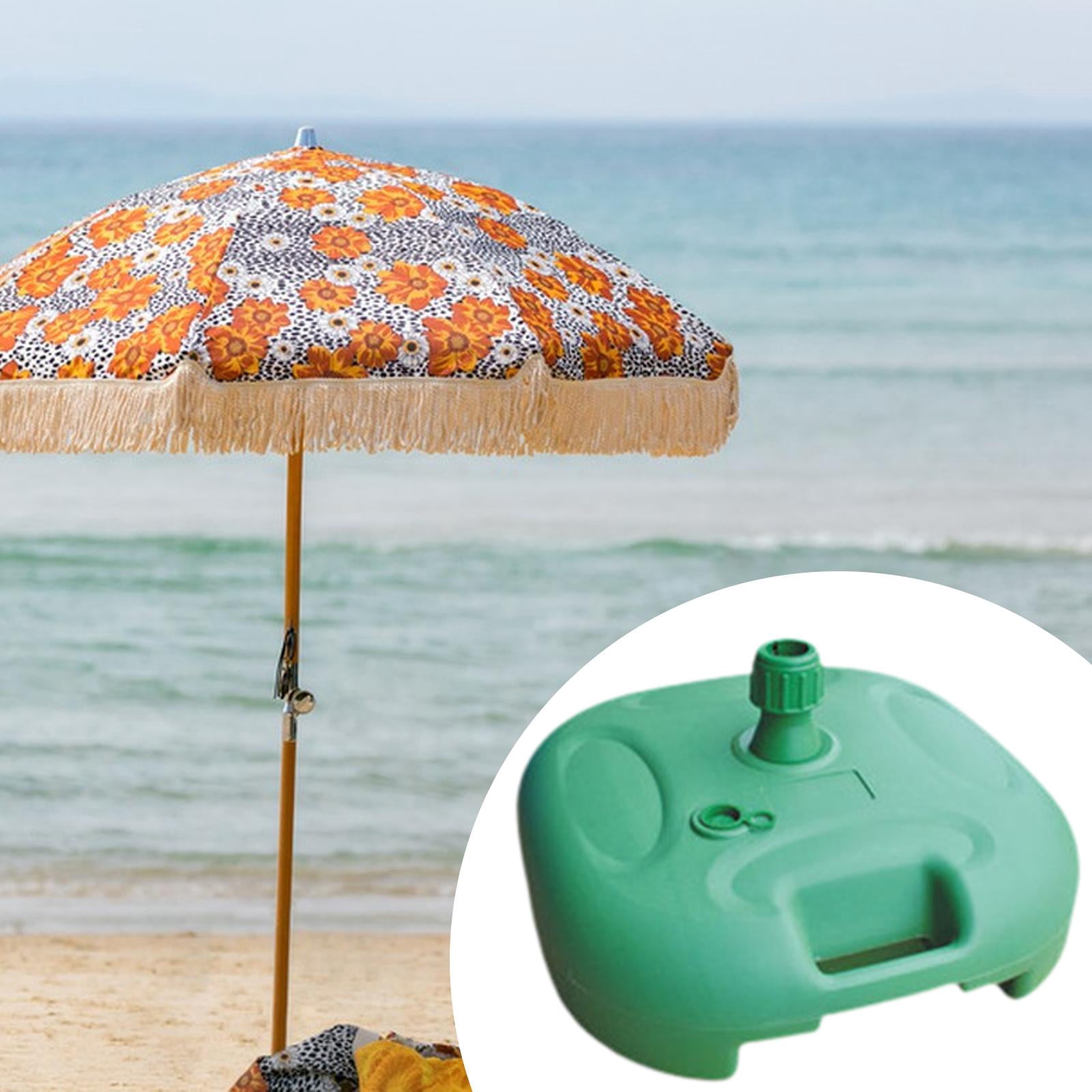 figatia Garden Umbrella Stand Balloon Arch Base Water/Sand Filled Equipment Support Parasol Holder for Swimming Pool Backyard Outdoor Green