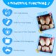 thumbnail image 5 of Juego de 4 cepillos de dientes para perros, cepillo de dientes de silicona de 360° para mascotas para la limpieza dental, cuidado dental, cepillo de dientes de dedo para cachorros, gatos y animales pe, 5 of 5