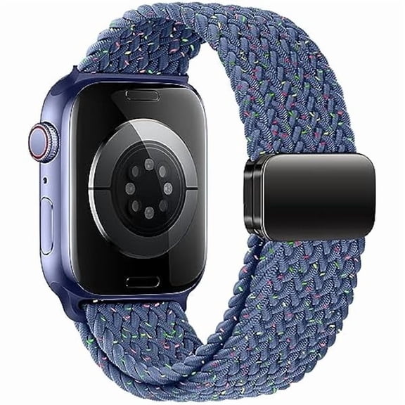 Braided Bands With Magnetic Clasp Compatible with Apple Watch Band 38mm 40mm 41mm 42mm 44mm 45mm 46mm 49mm；Nylon Sport Loop Strap for iWatch Ultra 3 & 2 Series 11 10 9 8 7 6 SE 5 4 3 Women Men