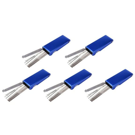 13 in 1 Torch Tip Cleaner Tools Welding Tip Cleaner Nozzle Cutting Needles Kit Stainless Steel Reamers (5-Pack)