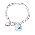 thumbnail image 1 of Pulsera de cadena de corazón Austromerluza australis joyería encanto moda 7.5 pulgadas, 1 of 3