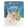Method Smarty Dish Plus Detergent Tabs, Fragrance Free, 45 Tabs/Pack, 6 Pk/Carton