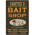 thumbnail image 1 of SANTOS'S Green Bait Shop Man Cave 8 x 12 Matte Finish Metal 108120027497, 1 of 1