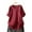 Linen Tops-A060Wine, variant on LEKWK Loose Linen Tops for Women Double Layered Hem Flowy Tops V-Neck Short Sleeve Summer Blouses Ruffle Plain Soft Breathable Beach Holiday Wear