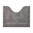 thumbnail image 5 of U-Shaped Contour Toilet Mat, Soft Microfiber Bathroom Rug, Non Slip, Quick Dry & Absorbent, Machine Washable,Gray, 19.7"x15.75", 5 of 6