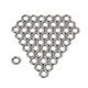 thumbnail image 3 of 50 piezas de aleación de zinc de tuerca de diente fino tuerca ligera tuerca fina de 8 mm para instrumento de bajo de guitarra Jack (plata), 3 of 7