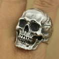 thumbnail image 2 of Skull Ring For Men Vintage Silver Black Cool Punk Retro Gothic Dainty Goth, 2 of 5