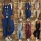 thumbnail image 3 of Mono con tirantes holgado e informal de moda europea y americana para mujer, pantalones con tirantes de talla grande, 3 of 3
