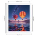thumbnail image 2 of Paint By Numbers Kit for Adults Beginner - DIY Hot Air Balloons Over Water Sky Canvas Painting Kits for Adults, Frameless Paint By Number for Adults for Home Wall Decor 16x20 Inch, 2 of 7