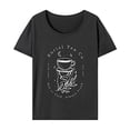 thumbnail image 1 of Camiseta de verano para mujer, trajes clásicos, disfraz, camisetas de verano para viaje a la calle en la playa Gris, 1 of 7