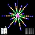 thumbnail image 2 of Rosnek Firework Lights Hanging Starburst Lights, Firework Fairy String Lights with Remote Battery Operated for Home Party Christmas Decor, 1 Pack, 2 of 6
